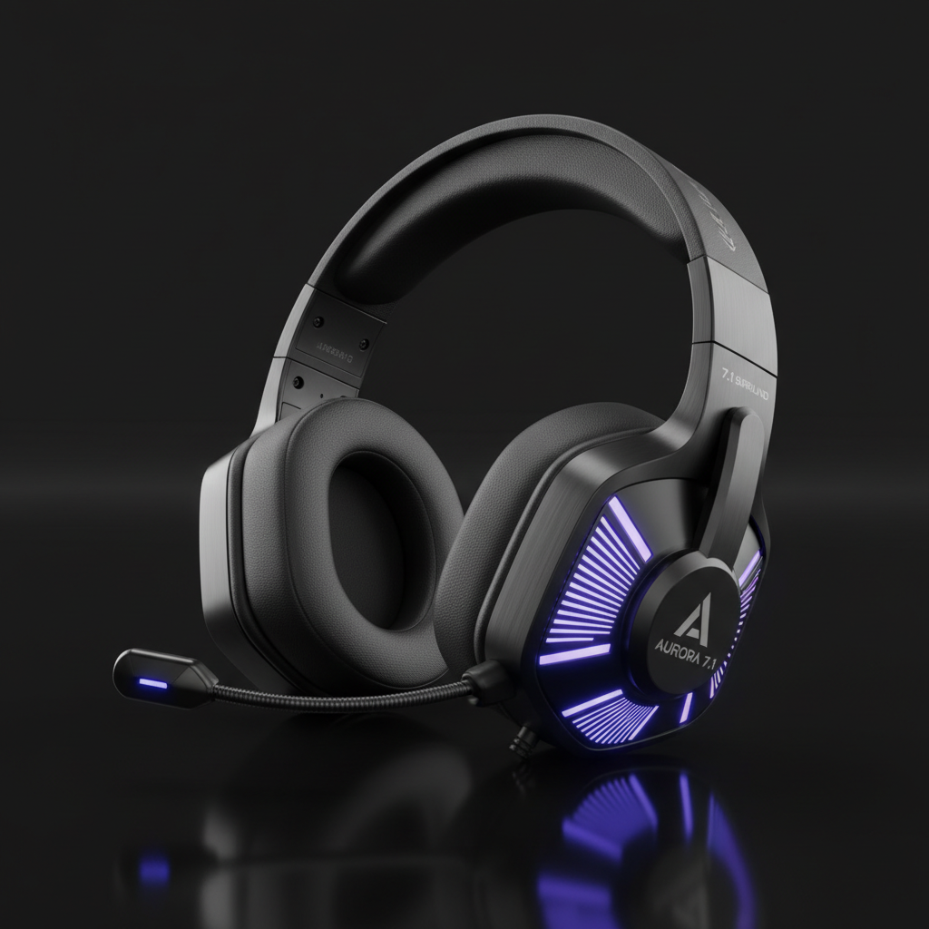 MCHOSE V9 Pro Wireless Gaming Headset 7.1 Surround Sound Noise Cancelling