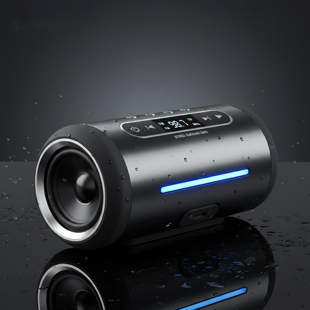 Urban Techy Portable Wireless Bluetooth Speaker Waterproof Subwoofer FM Radio TF