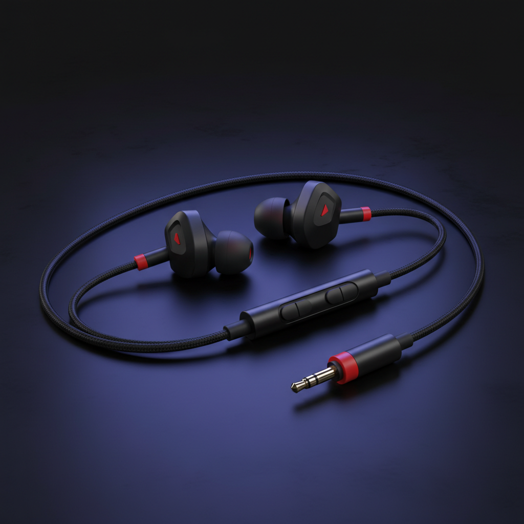 Urban Techy Wired Gaming Earbuds with Mic for PS4 PUBG CSGO