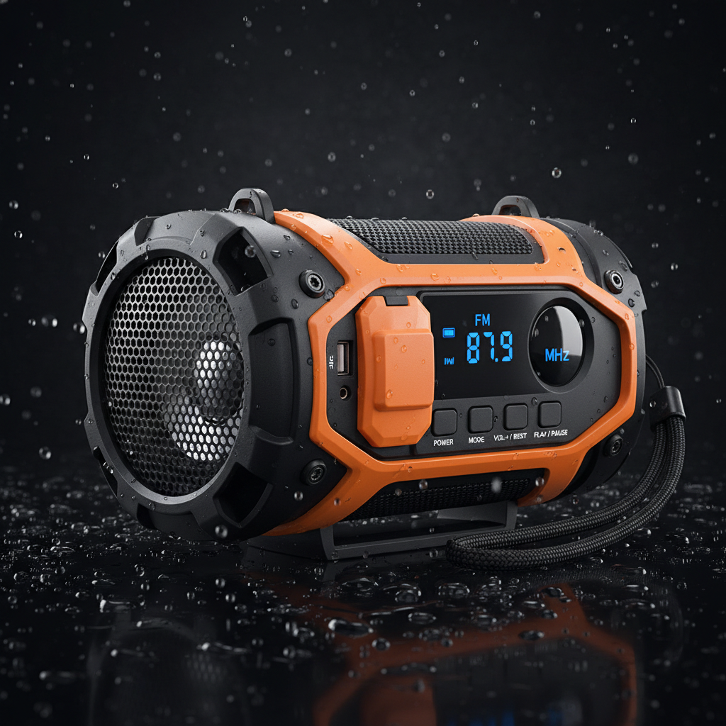 Urban Techy Portable Subwoofer Bluetooth Speaker Waterproof FM Radio TF Card