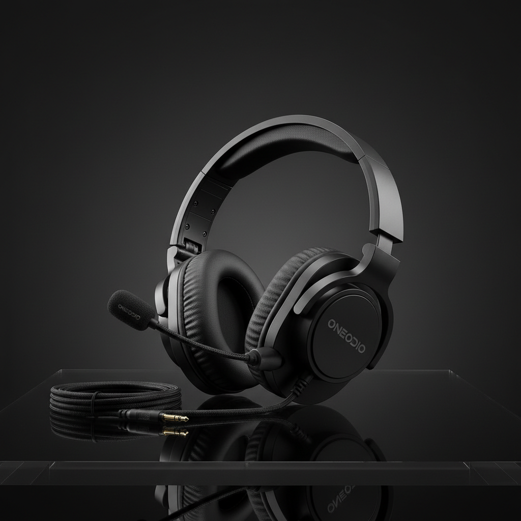 Oneodio Over-Ear HiFi Studio DJ Headphones Wired Monitor Gaming Music PC with Mic
