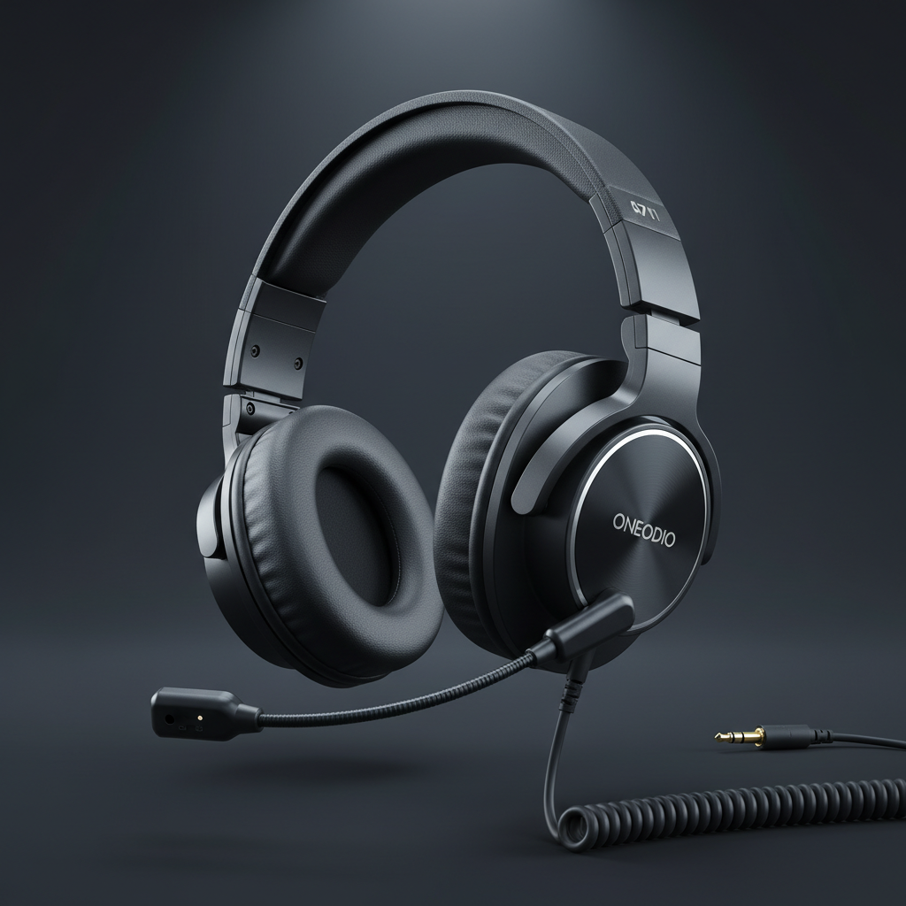 Oneodio A71 Wired Studio DJ Headphones Over-Ear HiFi with Mic for Recording and Gaming