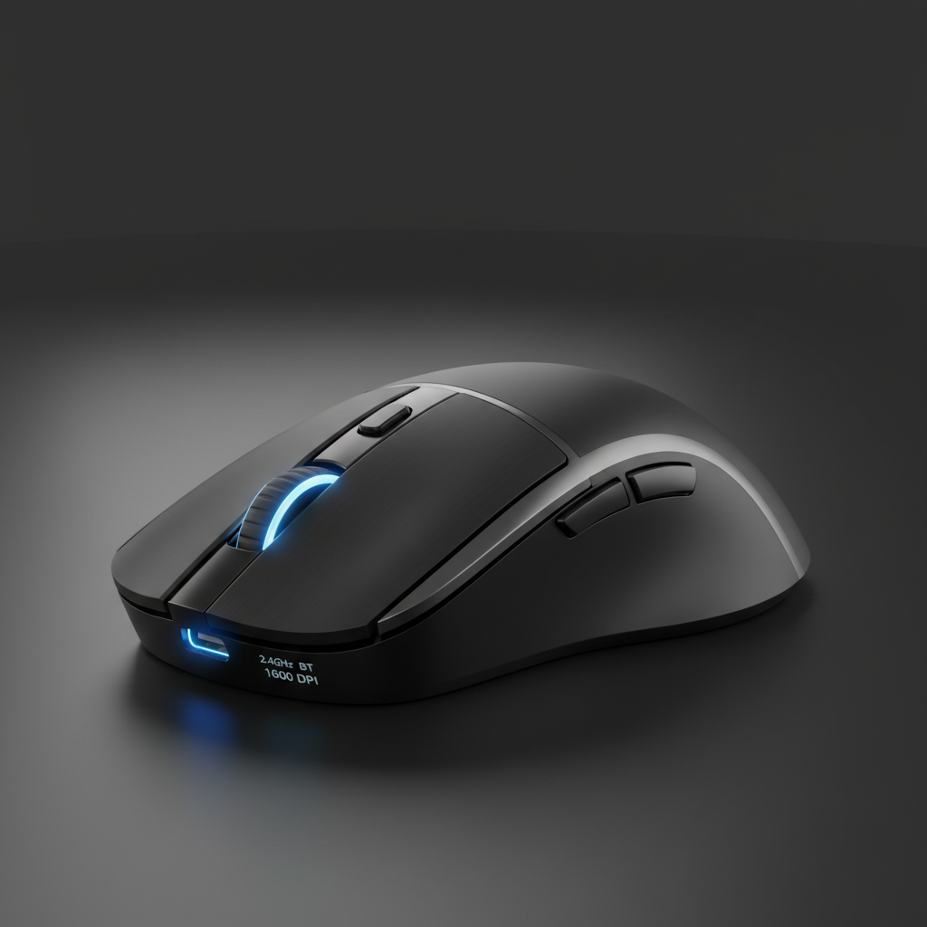 Urban Techy Quiet Wireless Mouse 2.4GHz Bluetooth Rechargeable 1600 DPI