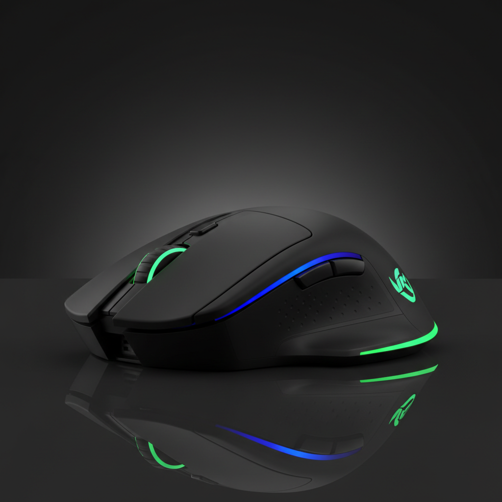 Urban Techy Wireless Silent Bluetooth Gaming Mouse RGB LED Ergonomic