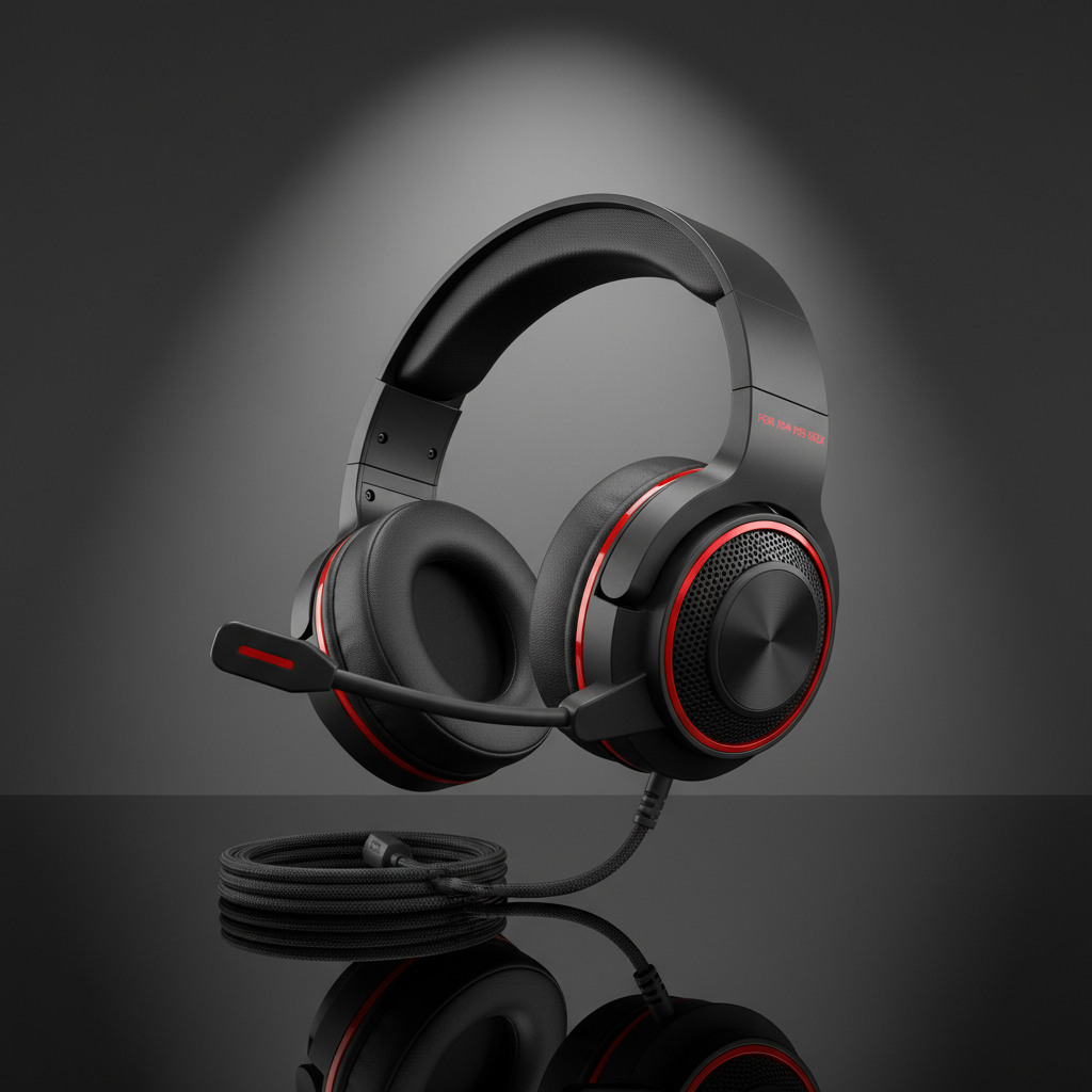 Urban Techy Wired Gaming Headset 120 Degree Adjustable Noise Cancelling Mic PS4 PS5 Xbox